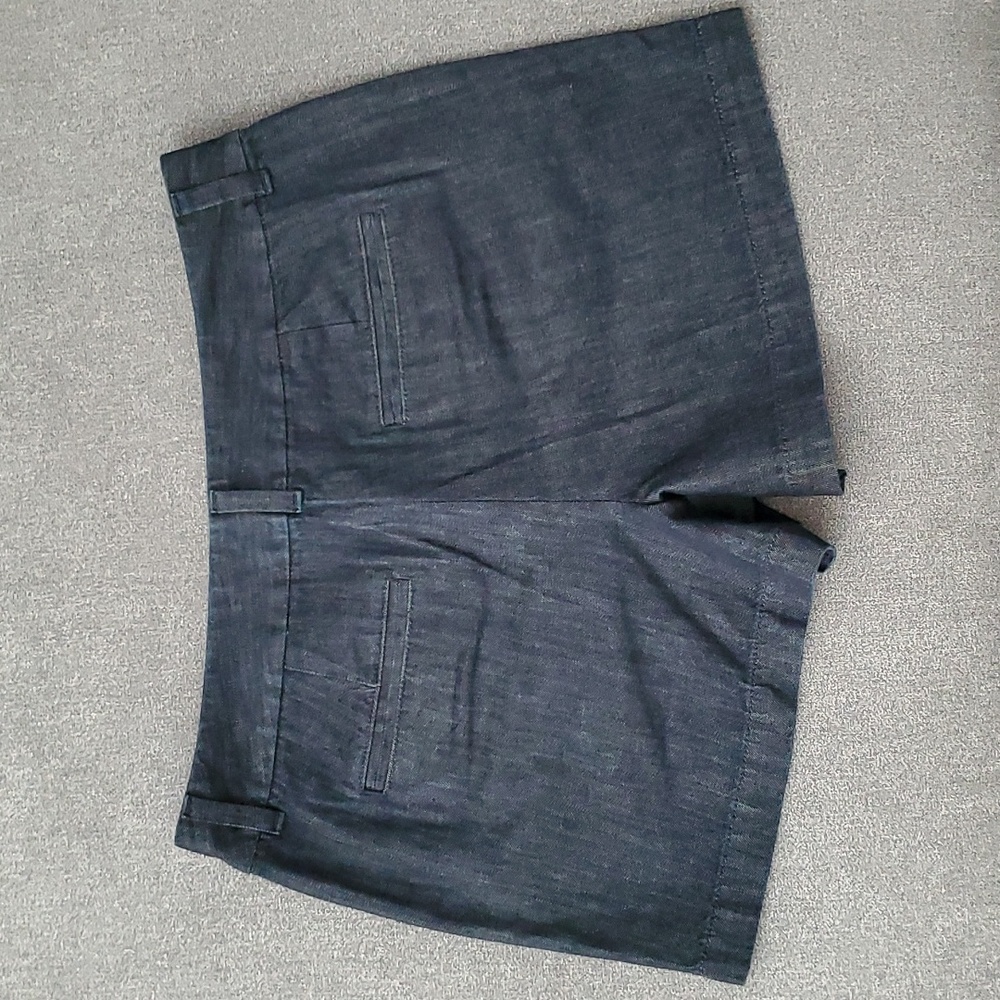 π SOLD π LOFT Dark Blue Denim Shorts SIZE: 8 - Picture 4 of 11